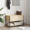vidaXL - Opbergbankje - 70x42,5x47 - cm - bewerkt - hout - sonoma - eikenkleurig