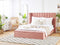 NOYERS - Tweepersoonsbed - Roze - 160 x 200 cm - Fluweel