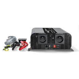 Nedis Power Inverter - Zuivere sinusgolf 24 V DC - 2000 W 4000 W - USB A/C - Schroefklem