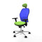 Piqueras y Crespo 3D086N1 - Bureaustoel - Verstelbare hoogte met hoofdsteun - Pistache
