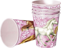 Bekers thema Paarden per 8 stuks