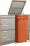 vidaXL - Containerberging - vierdubbel - 276,5x77,5x112,5 - cm - roestvrij - staal
