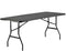 BRASQ Inklapbare Vouwtafel Zwart - 180x70x74cm- Campingtafel - Klaptafel - Weerbestendig - Tafel met