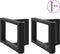 vidaXL - Salontafelpoten - 2 - st - T-vormig - 50x25x(30-31) - cm - staal - zwart