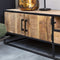 TV meubel Sanne - industriële Tv meubel - mangohout Tv meubel 240 cm