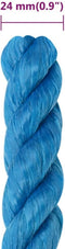 vidaXL - Werktouw - 24 - mm - 100 - m - polypropeen - blauw