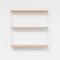 Tomado - Wandrek - Hout & Wit - Boekenrek - 70x21x68cm - Uitbreidbaar