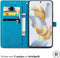 iMoshion Hoesje Geschikt voor Honor 90 Hoesje Met Pasjeshouder - iMoshion Mandala Bookcase - Turquoise