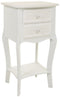 Nachtkastje Alexandra House Living Wit Crème 31 x 71 x 38 cm