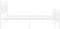vidaXL - Bedframe - met - hoofd- - en - voeteneinde - metaal - wit - 135x190 - cm