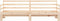 vidaXL - Slaapbank - met - onderschuifbed - 90x190 - cm - massief - grenenhout