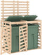 vidaXL - Containerberging - dubbel - massief - grenenhout