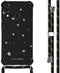 iMoshion Hoesje Geschikt voor Samsung Galaxy A40 Hoesje Met Koord - iMoshion Design Hoesje met Koord - Goud / Zwart / Stars Gold
