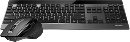 Rapoo 9900M - Draadloze Toetsenbord en Muis Set - Aluminium - Qwerty US