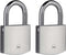Yale Y120DB/60/135/2 - Hoge Veiligheid Hangsloten - Dubbele vergrendeling - Messing & Chroom (2 stuks)