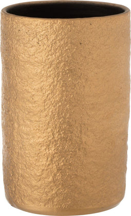 J-Line vaas Gatsby - keramiek - goud - small - 22 cm hoog