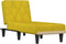 vidaXL - Chaise - longue - fluweel - geel
