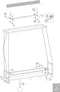 Mexlite Buckley 2983ZW - Hanglamp - Industrieel design 100 cm breed hoogte instelbaar 60-140 cm - Zwart