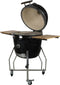 Grill Guru Large Elite - Kamado barbecue - Chipfeeder en multi-level cooking - Zwart