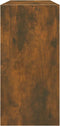 vidaXL - Hangkast - Lyon - 80x31x60 - cm - bewerkt - hout - gerookt - eikenkleurig