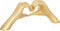 Atmosphera Decoratie Handen in Hart - 31x8x12cm - Goud