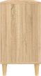 vidaXL - Wastafelkast - 80x33x60 - cm - bewerkt - hout - sonoma - eikenkleurig