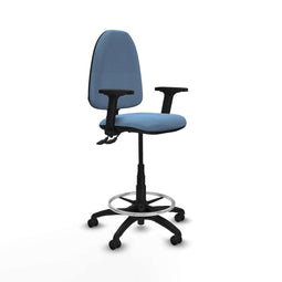 Piqueras y Crespo B2D01RF - Bureaustoel - Hoogteverstelbaar met armleuning - Hemelsblauw