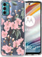 iMoshion Hoesje Geschikt voor Motorola Moto G60 Hoesje Siliconen - iMoshion Design hoesje - Roze / Cherry Blossom