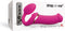 Strap-On-Me - Vibrerende Strapless Strap-on Voorbinddildo Met Luchtdruk Stimulatie - Roze