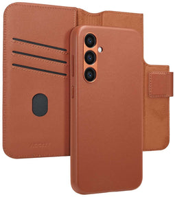 Accezz Samsung Galaxy S24 Plus - Leather Bookcase 2-in-1 met MagSafe - Sienna Brown