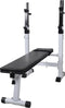 vidaXL - Trainingsbank - met - gewichtenrek - en - halterset - 60,5 - kg