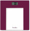 Personenweegschaal - TERRAILLON - TP1000 - elektronisch - Magenta - Capaciteit 150 Kg - Glazen blad - 30x30 cm