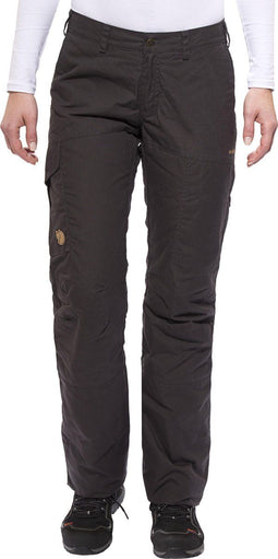 Fjallraven Karla Trousers - Dames Outdoorbroek - Wind- en waterbestendig - Dark Grey