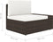 vidaXL - Driezitsbank - sectioneel - poly - rattan - bruin