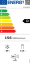 Inventum KV1500B - Koel-vriescombinatie - 174L koelruimte 59L vriesruimte - Energieklasse D