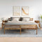 Nachtkastjes 2 st met 2 lades 40x36,5x62 cm oud houtkleurig