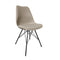 Kick kuipstoel Metal Luuk - Eetkamerstoel - Comfortabele zitting - taupe
