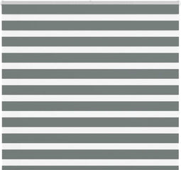 vidaXL - Zebra - rolgordijn - 160x150 - cm - stofbreedte - 155,9 - cm - donkergrijs