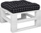vidaXL - Palletkussen - ruitpatroon - 50x50x12 - cm - stof - zwart