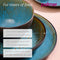 Palmer Schaal Lotus 15 cm 1 l Turquoise Stoneware 2 stuks