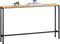 SoBuy FSB19-L-E - Bijzettafel - Zwart Houtcomposiet 120x20x80 cm