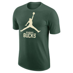 Heren-T-Shirt met Korte Mouwen Nike MIL M NK ES NBA SS TEE FD1474 323 Groen Maat M