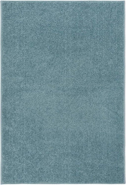 vidaXL - Vloerkleed - kortpolig - 200x290 - cm - blauw