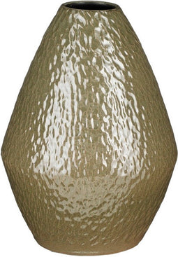 Mica Decorations Morris Vaas - 27x27x40 cm - Keramiek - Groen