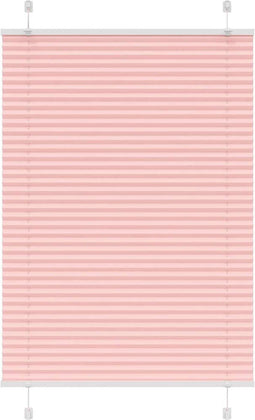 vidaXL - Plissé - rolgordijn - 95x150 - cm - stofbreedte - 94,4 - cm - polyester - roze