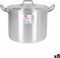 Casserolepan met deksel Aluminium 27 x 22 x 20 cm (8 Stuks)