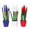 Vrouwentong - Set van 3 - Sansevieria cylindrica - Hoogte 20-40cm - ⌀9cm - Sansevieria Cylindrica FR mix x3