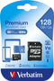 Verbatim MicroSDXC UHS-I Class 10 - Geheugenkaart 128GB - Lezen 45MB/s Schrijven 10MB/s