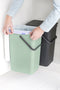 Brabantia Sort & Go - Inbouw Prullenbak - 2 x 16 liter - Jade Green/Grey (2 stuks)