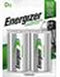 Energizer ENRD2500P2 - Herlaadbare batterij Power Plus D 2500 mAh - Zilver (2 stuks)